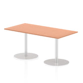 Dynamic Italia 1600 x 800mm Poseur Rectangular Table Beech Top 725mm High Leg ITL0286 DD